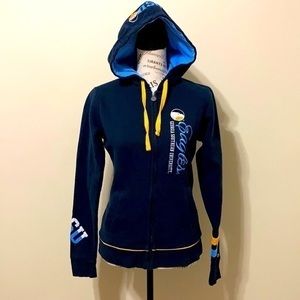 Champion GSU full zip hoodie Navy Sz S